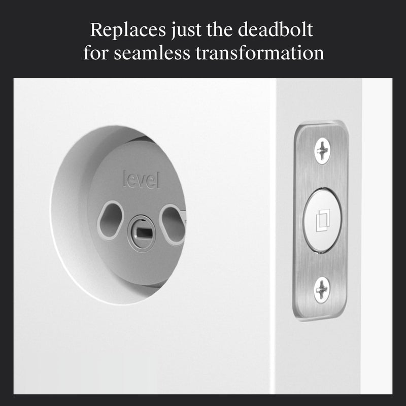ليفل Level Bolt (Matter) Smart Deadbolt - اجعل قفلك ذكيًا دون تغيير المفاتيح أو الأجهزة - دخول بدون مفتاح فوق الخيط والوصول عن بعد عبر Apple Home Google Home Alexa وللأشياء الذكية - Image 3